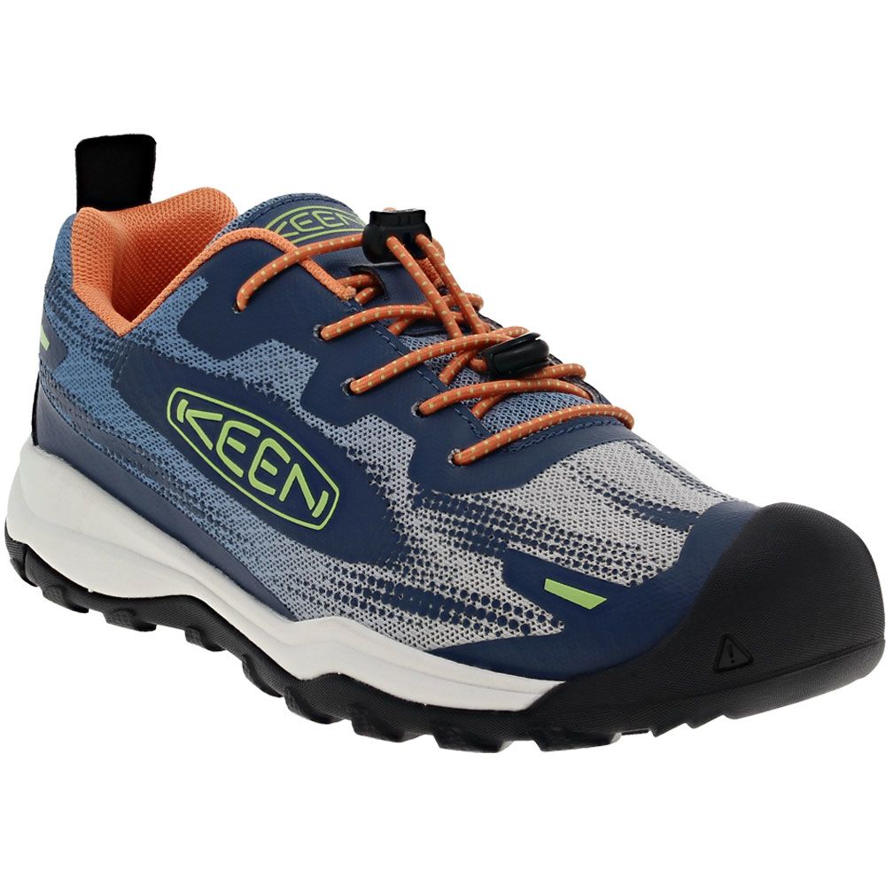 KEEN Wanduro Speed Hiking - Boys | Girls Vintage Indigo Tangerine