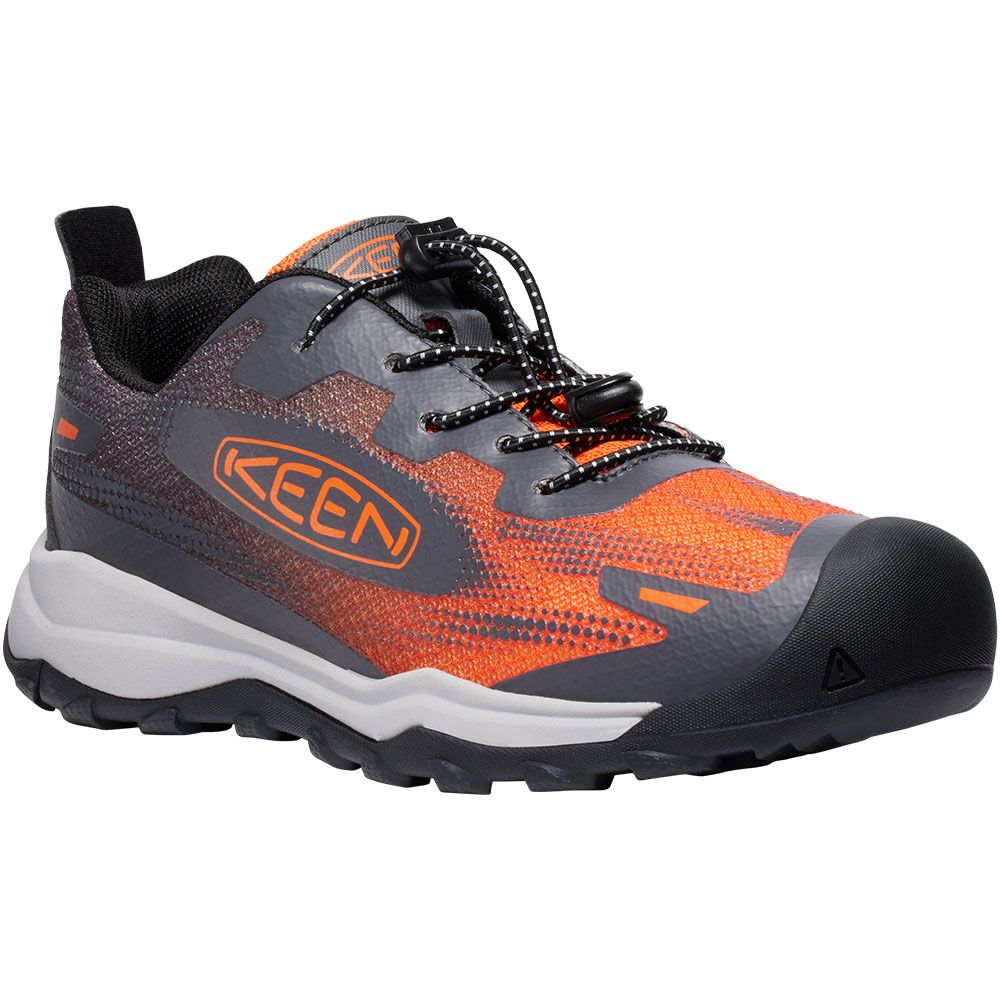 KEEN Wanduro Speed Big Kids Hiking - Boys | Girls Magnet Scarlet Ibis