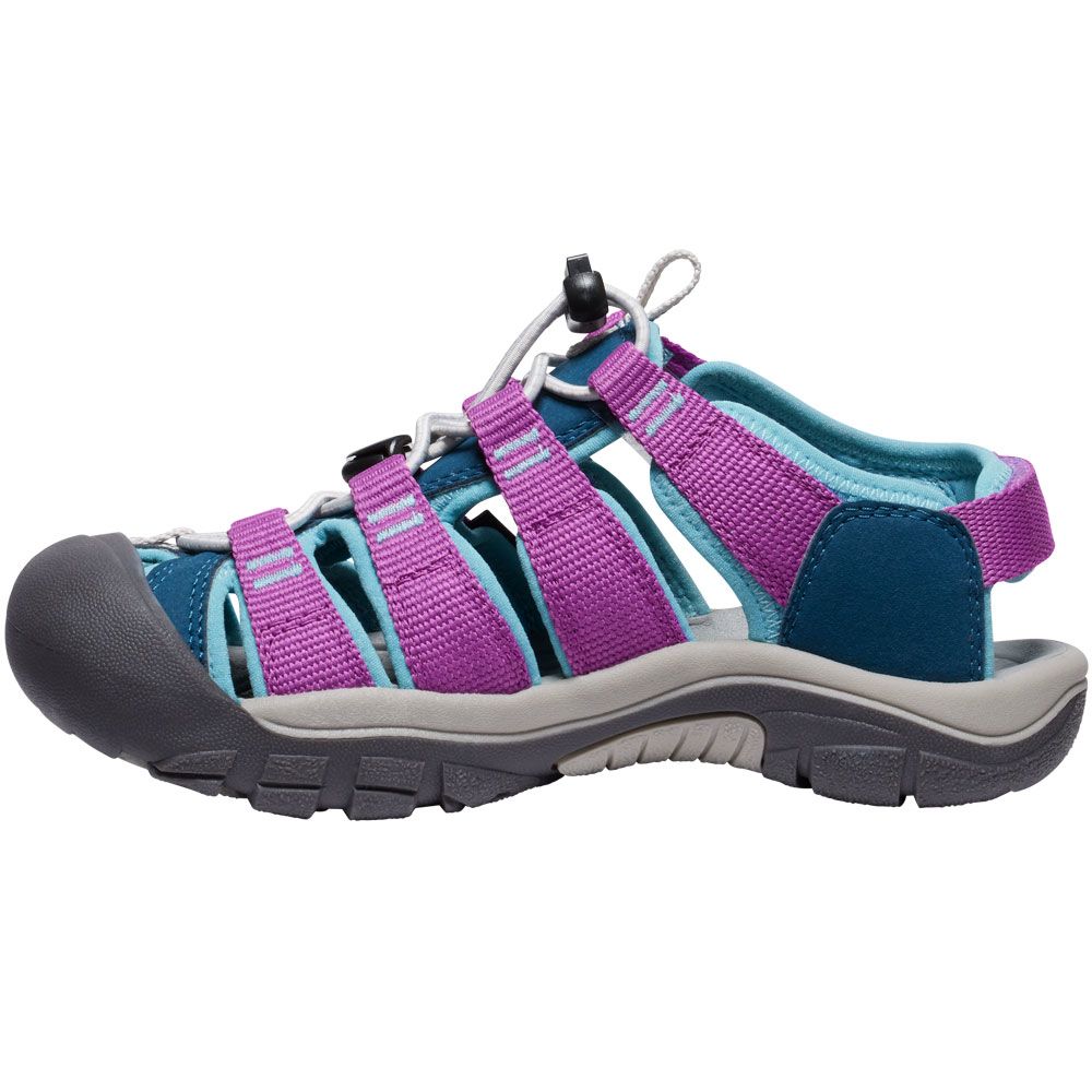 KEEN Newport Boundless Outdoor Sandals - Boys | Girls Legion Blue Willowherb Back View