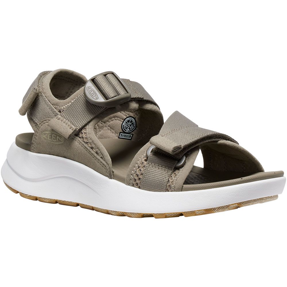 KEEN Elle Sport Backstrap Sandals - Womens Brindle Star White