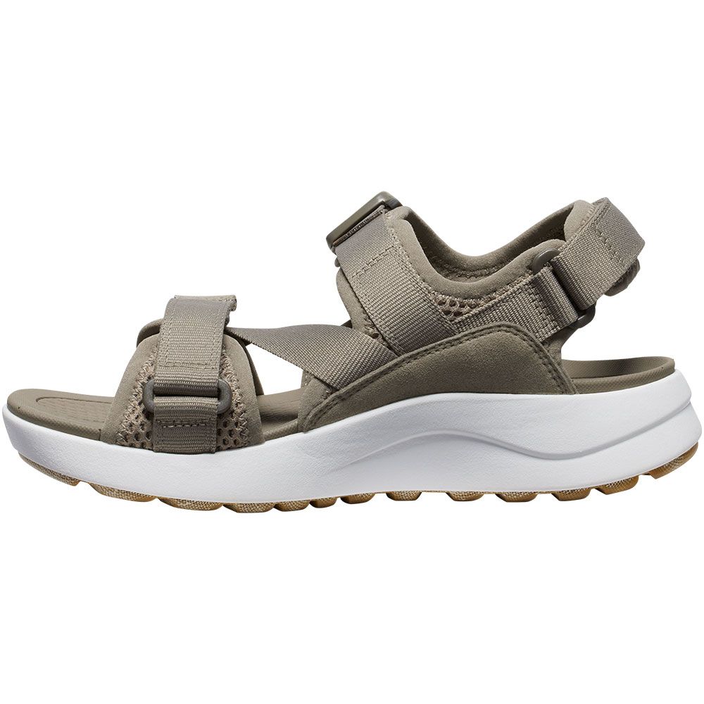 KEEN Elle Sport Backstrap Sandals - Womens Brindle Star White Back View