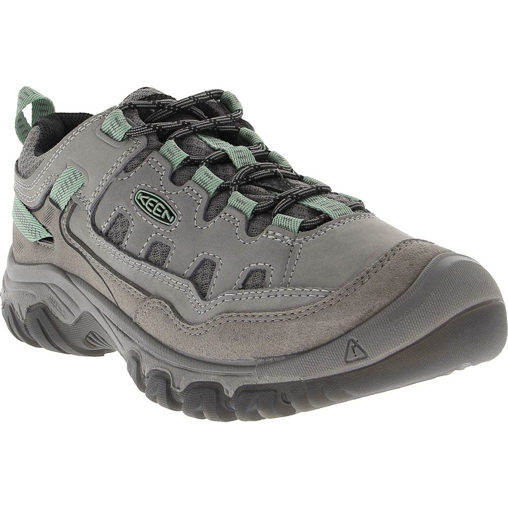 KEEN Targhee 4 Vent Hiking Shoes - Womens Steel Grey Granite Green