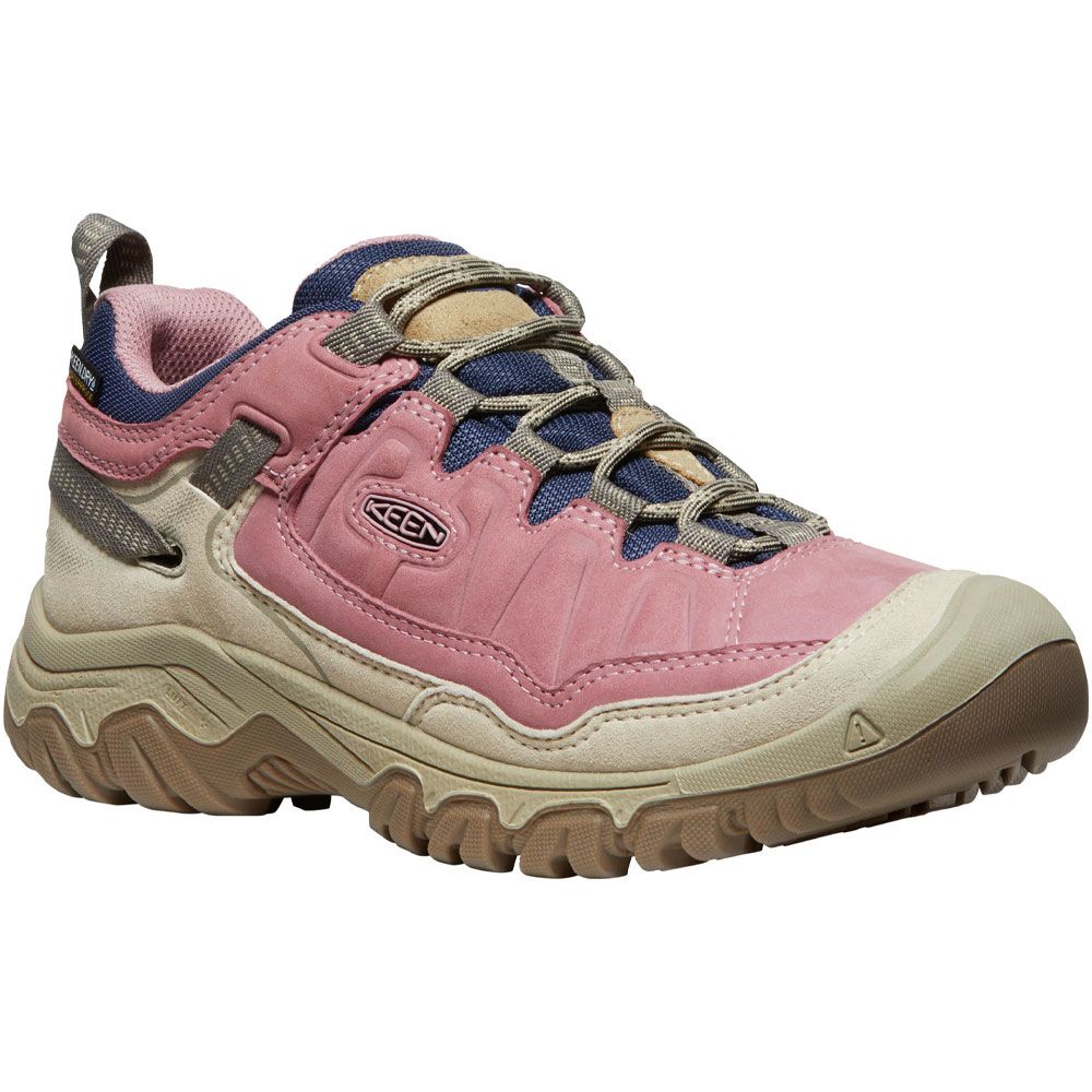 KEEN Targhee 4 Wp Waterproof Hiking Shoes - Womens Rose Brown Plaza Taupe