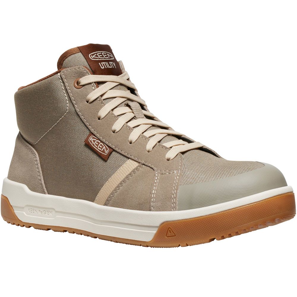 KEEN Kenton Mid Ct Composite Toe Work Boots - Mens Brindle Gum