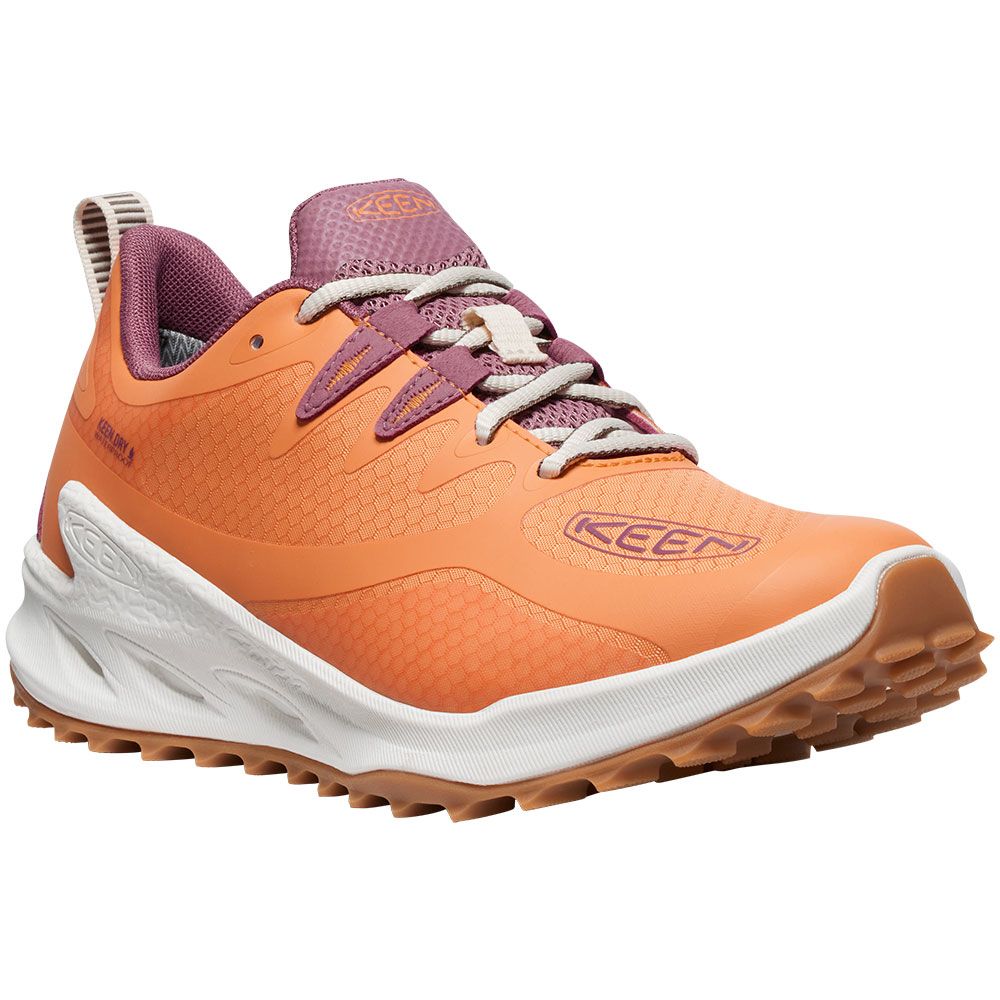 KEEN Zionic Waterproof Hiking - Womens Tangerine Star White