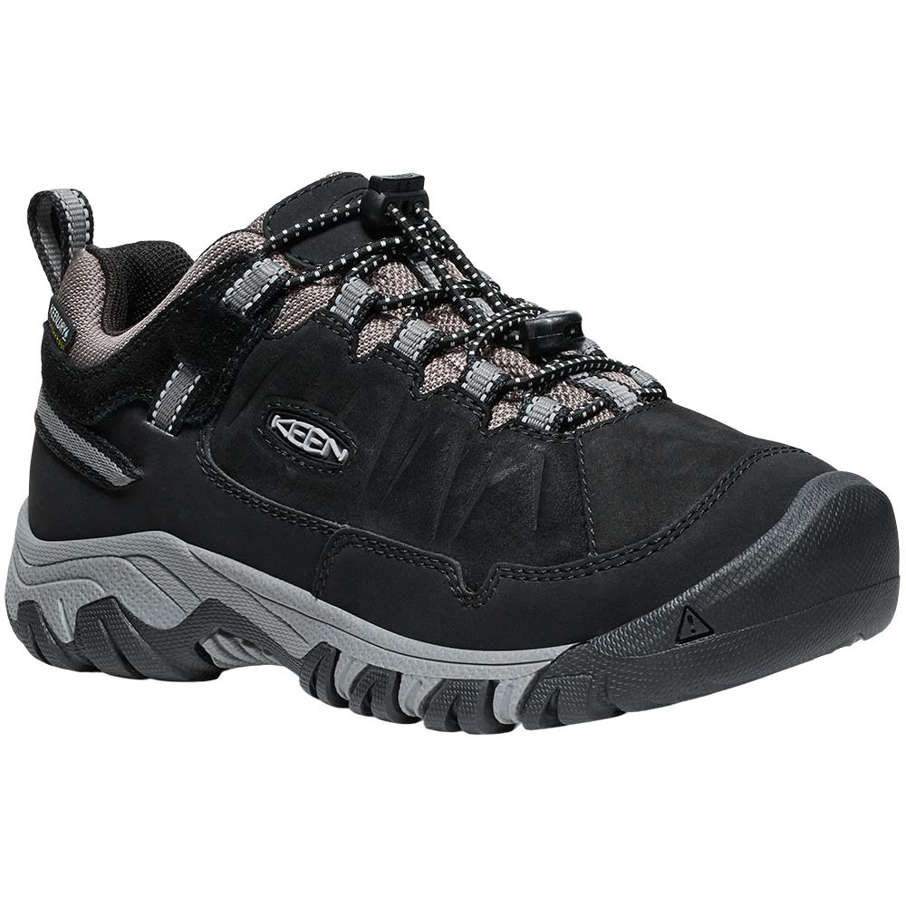 KEEN Targhee IV Big Kids Wp Hiking - Boys Black Steel Grey