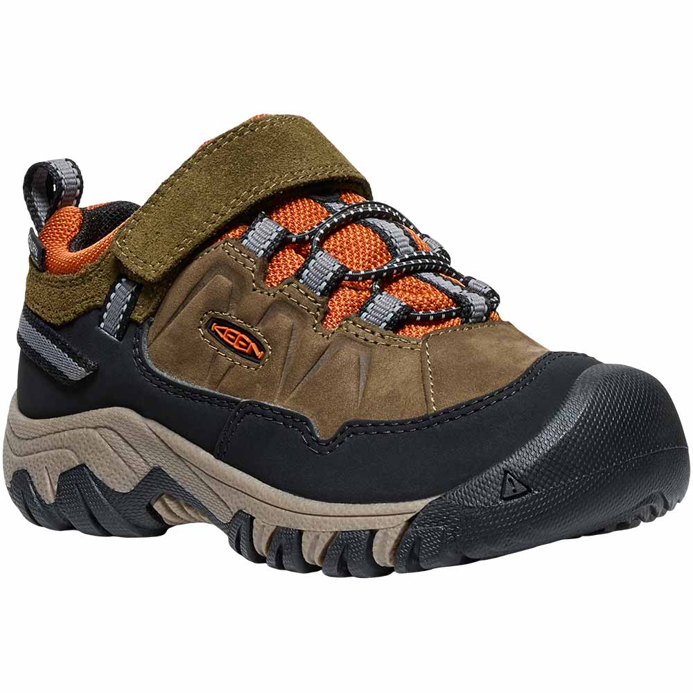 KEEN Targhee IV 1029614 Ltl Kids Wp Hiking - Boys Olive Gold Flame