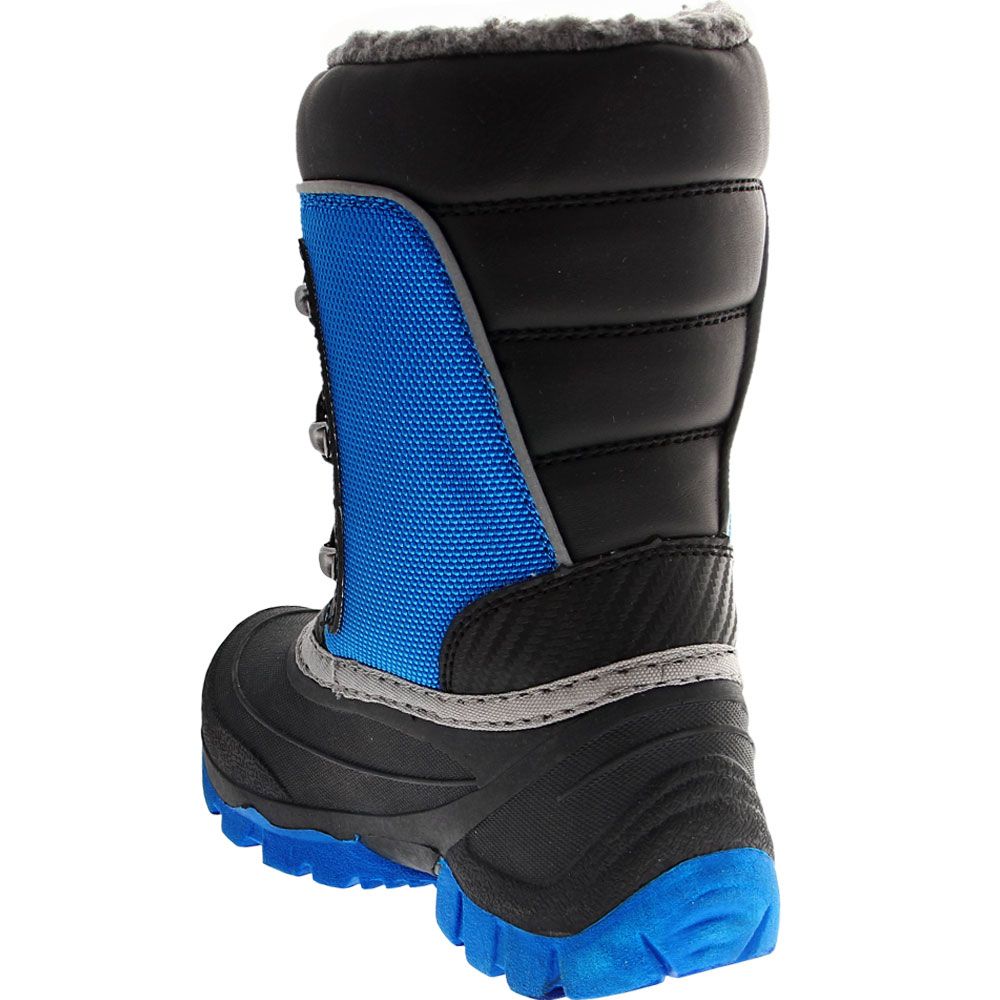 Kamik Luke 3 Jr Winter Boots - Boys Black Blue Back View