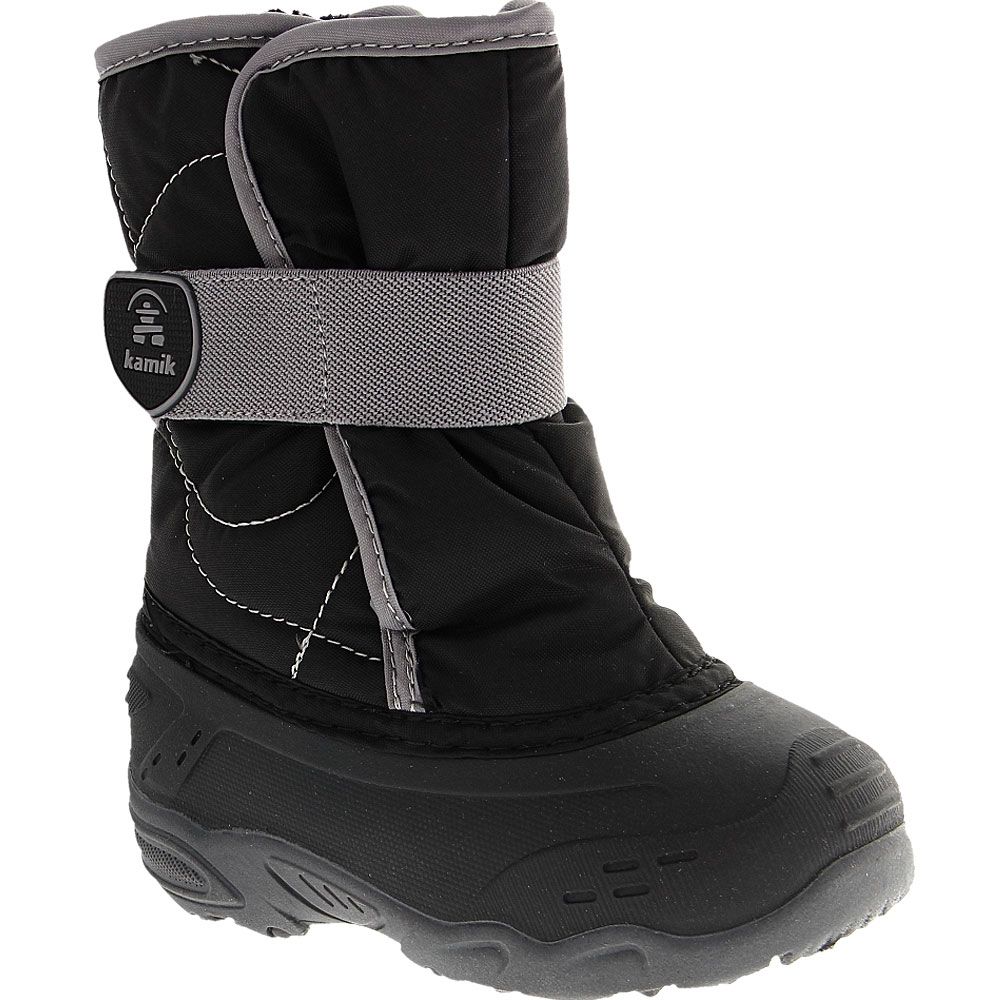 Kamik Snowbug 5 Toddler Winter Boots Black Grey