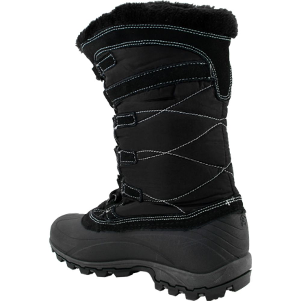 Kamik Snow Valley Winter Boots - Womens Black Back View