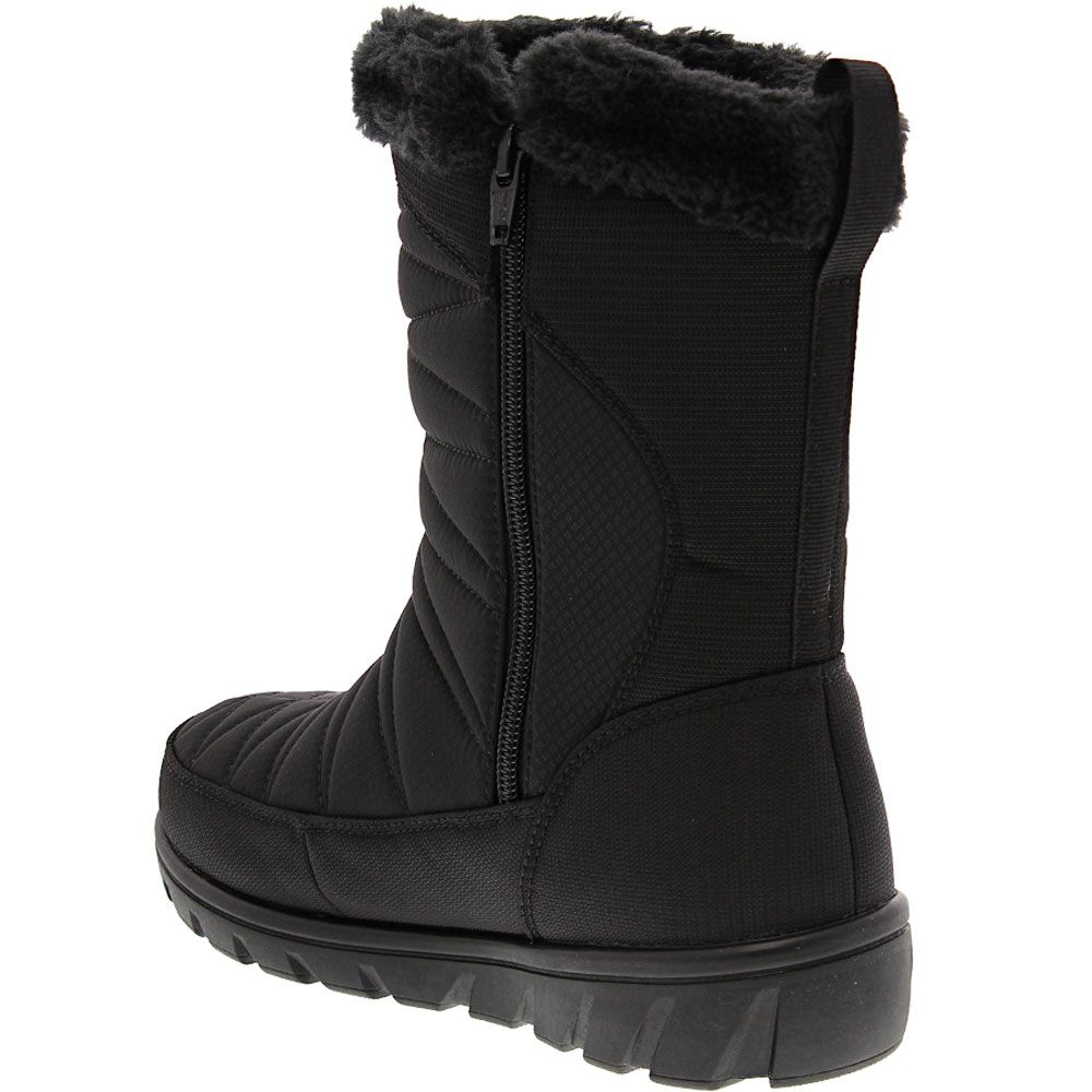 Kamik Hannah Zip Winter Boots - Womens Black Back View