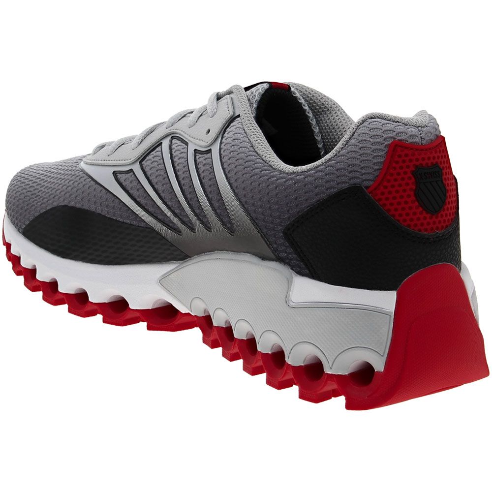 K Swiss Tubes Sport Running Shoes - Mens Grey Black Back View