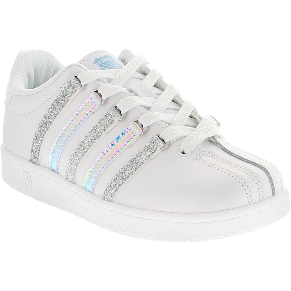 K Swiss Classic VN Mermaid Girls Lifestyle Shoes White Sparkling Mermaid