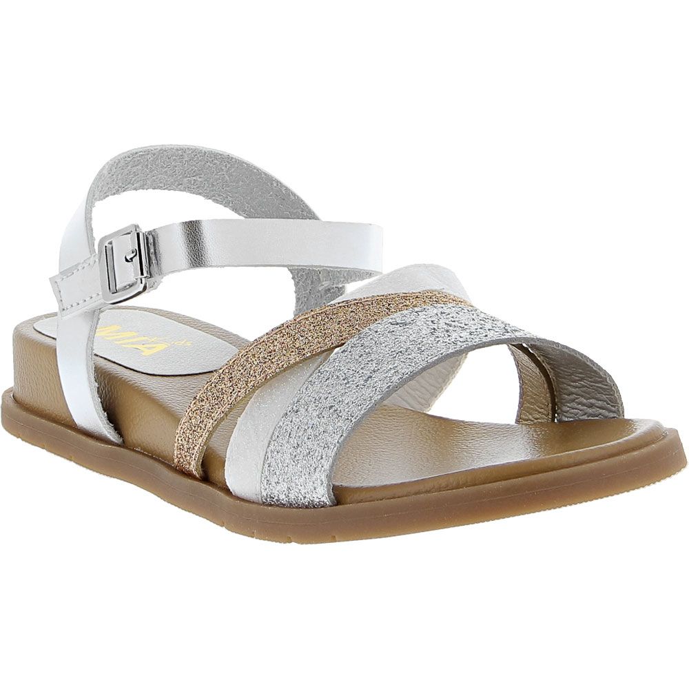 Mia Calee K Dress Sandals - Girls White Silver