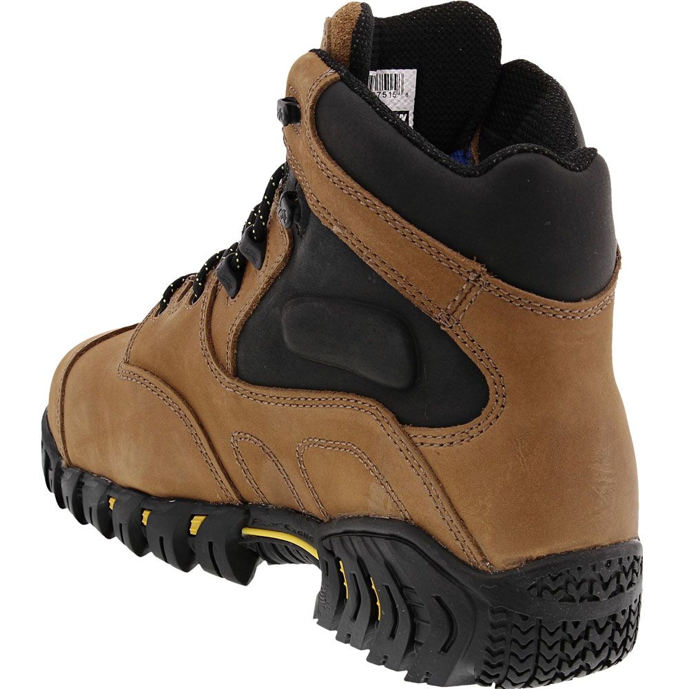 Michelin 6in Metguard Steel Toe Work Boots - Mens Brown Back View