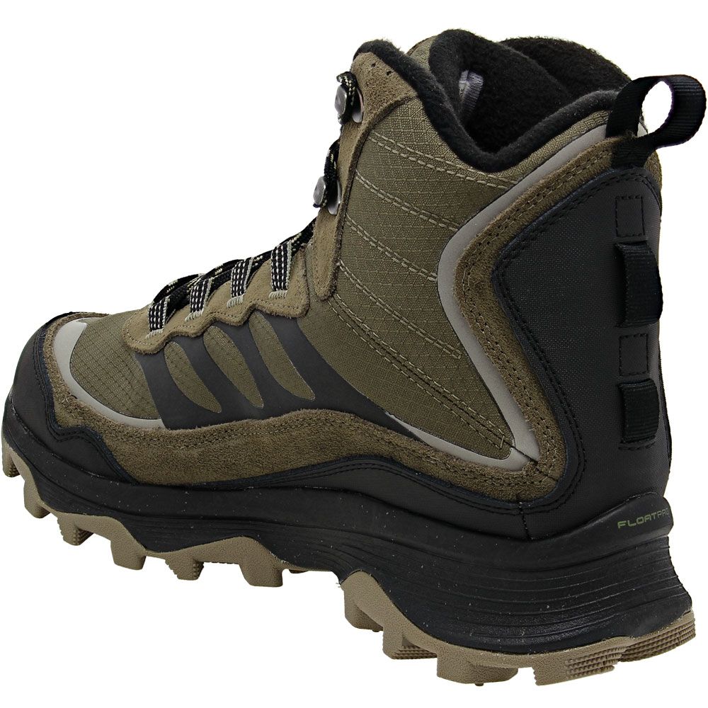 Merrell Moab Speed Thermo Mid Insulated Hiking Boots - Mens Olive Back View