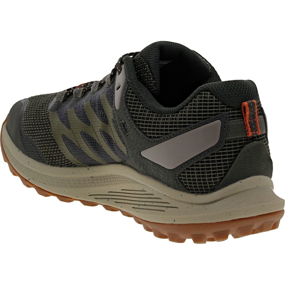 Merrell Nova 3 Trail Running Shoes - Mens Olive Back View