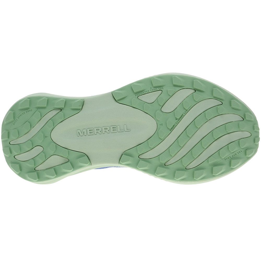 Merrell Morphlite Trail Running Shoes - Womens Cornflower Pear Sole View