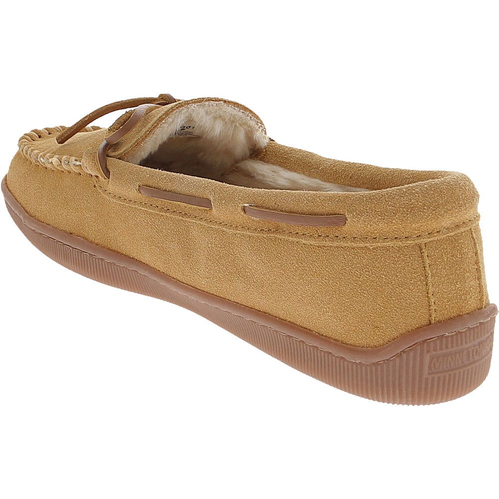 Minnetonka Hardsole Slipper Slippers - Womens Tan Back View