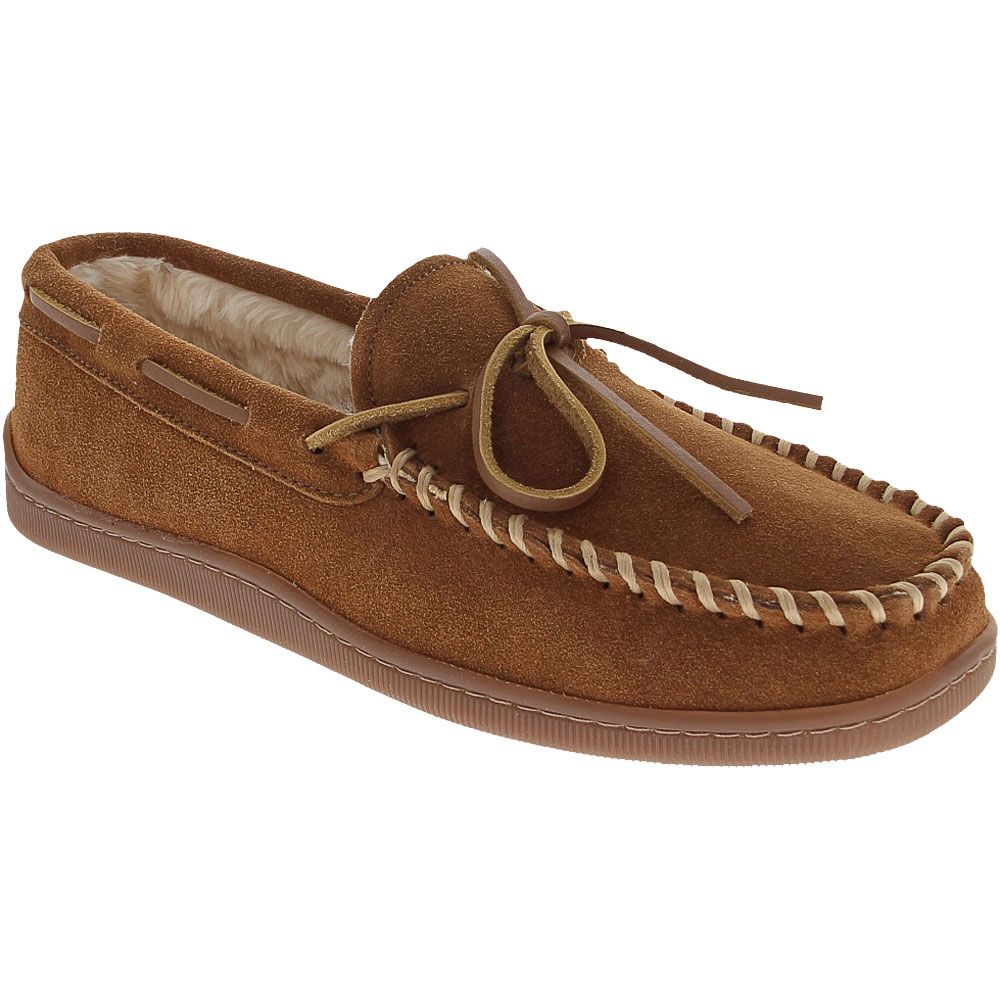 Minnetonka Hardsole Slipper Slippers - Mens Light Brown