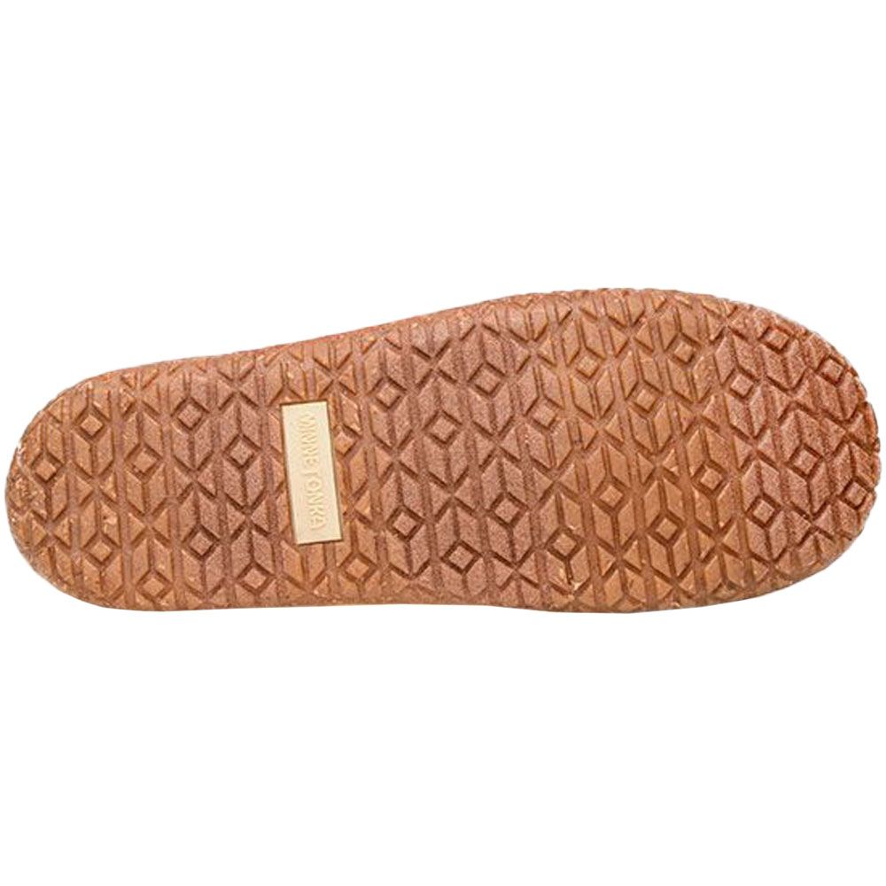 Minnetonka Tucson Bootie Slippers - Womens Cinnamon Sole View