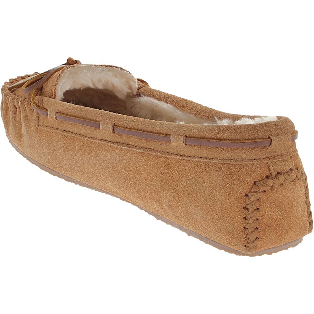 Minnetonka Cally Slippers - Womens Cinnamon Back View