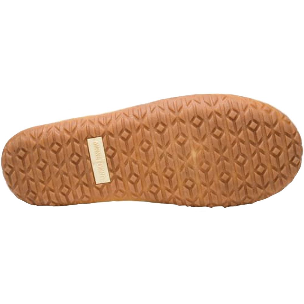 Minnetonka Tahoe Clog Slippers - Womens Grey Sole View