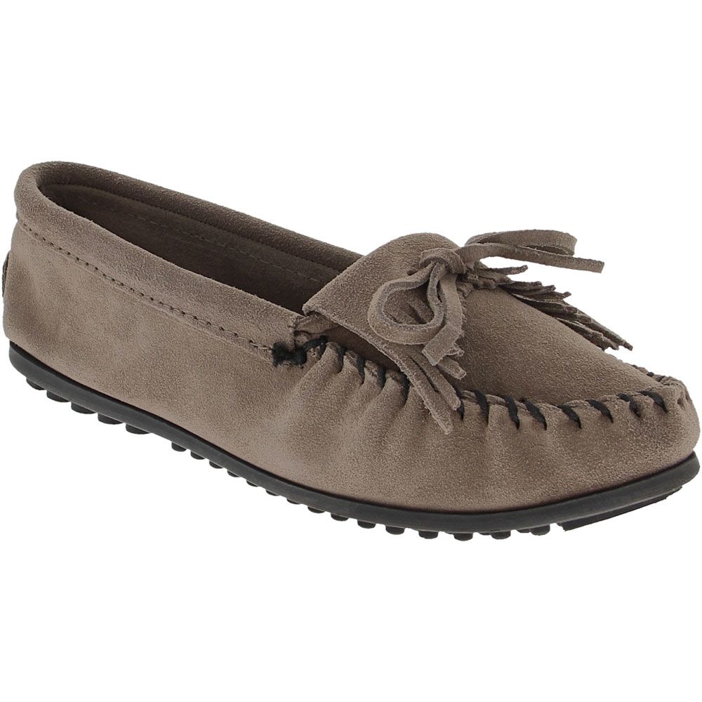 Minnetonka Kilty Slippers - Womens Grey