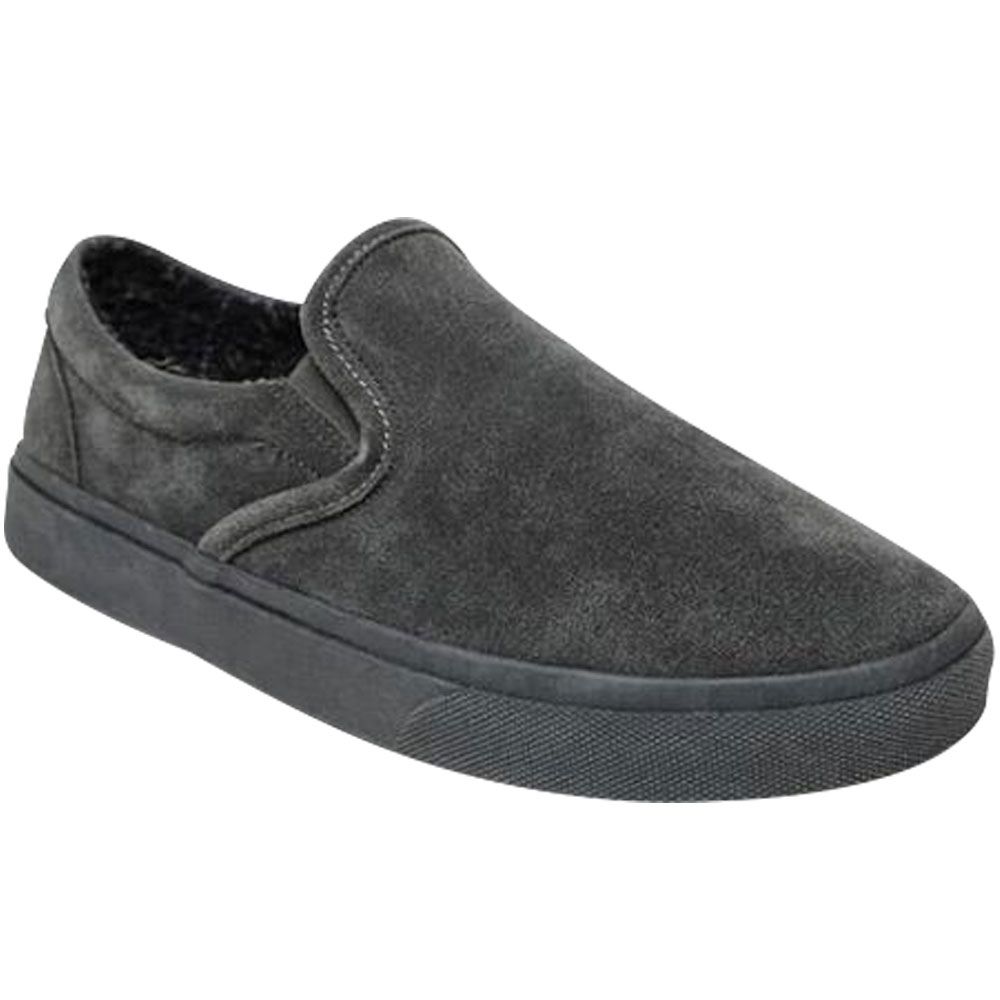 Minnetonka Alden Slippers - Mens Charcoal