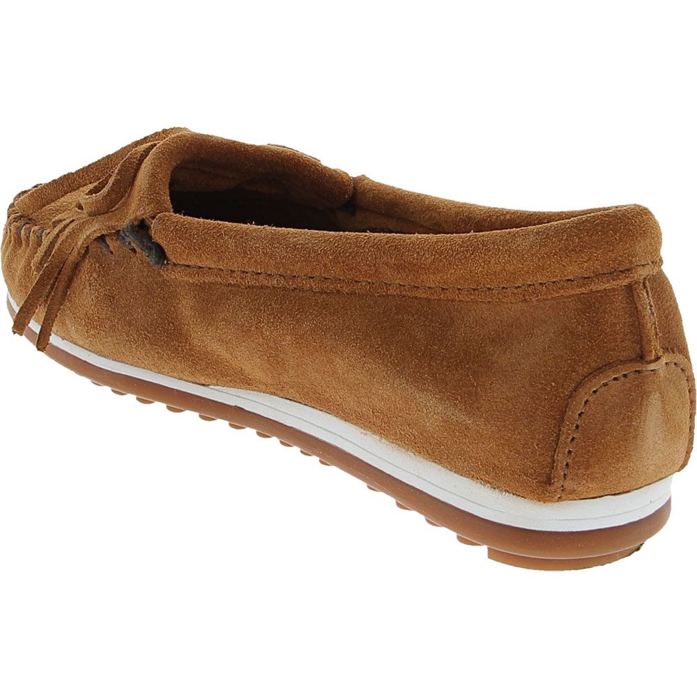 Minnetonka Kilty Plus Slippers - Womens Tan Back View