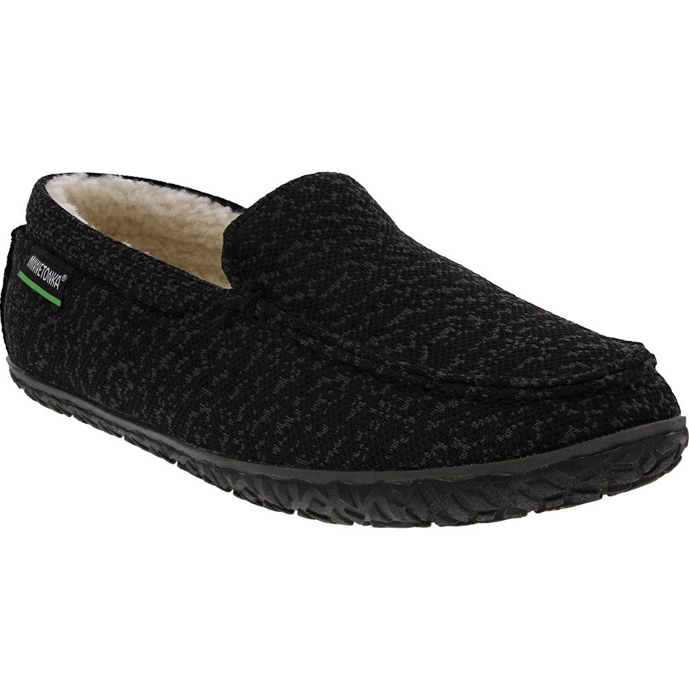 Minnetonka Eco Elm 4709 Mens Slippers Black