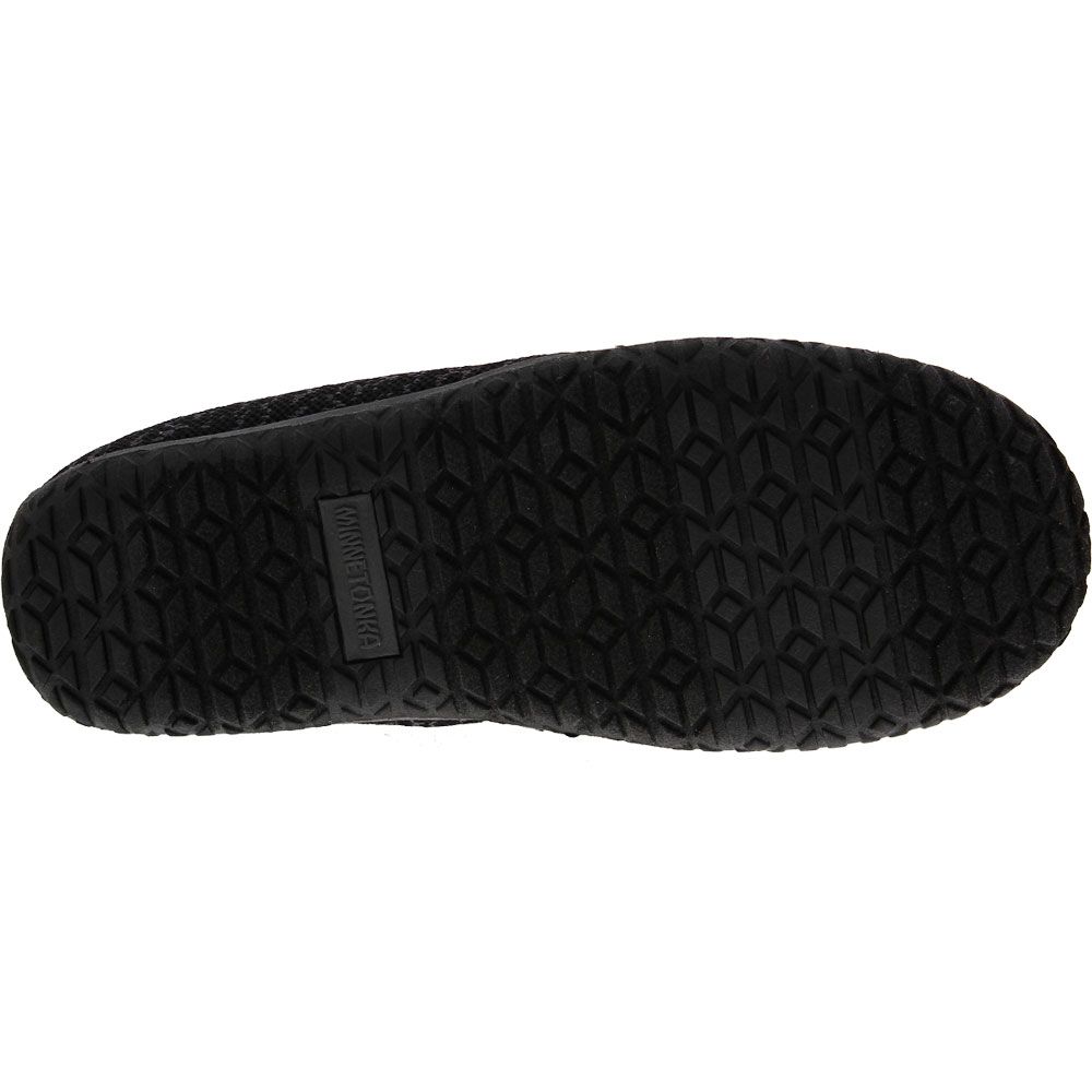 Minnetonka Eco Elm 4709 Mens Slippers Black Sole View