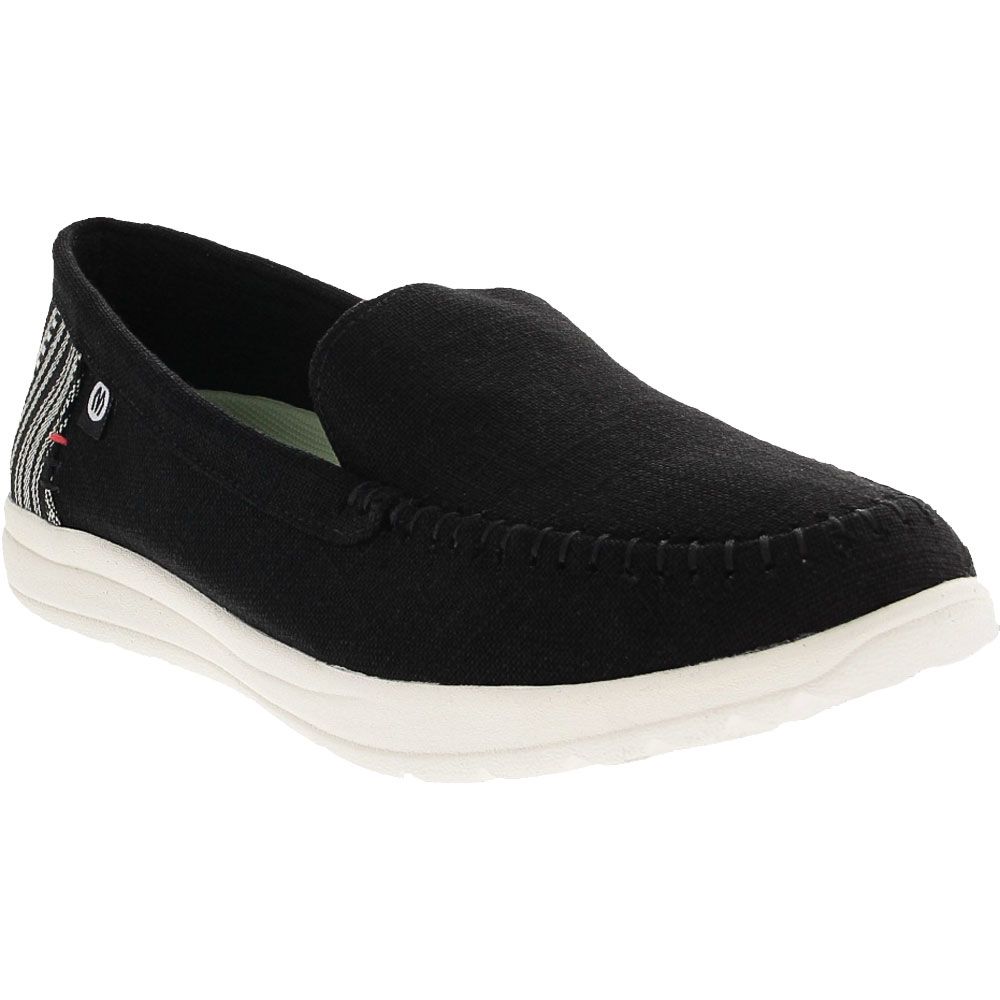 Minnetonka Discover Slip on Casual Shoes - Womens Black