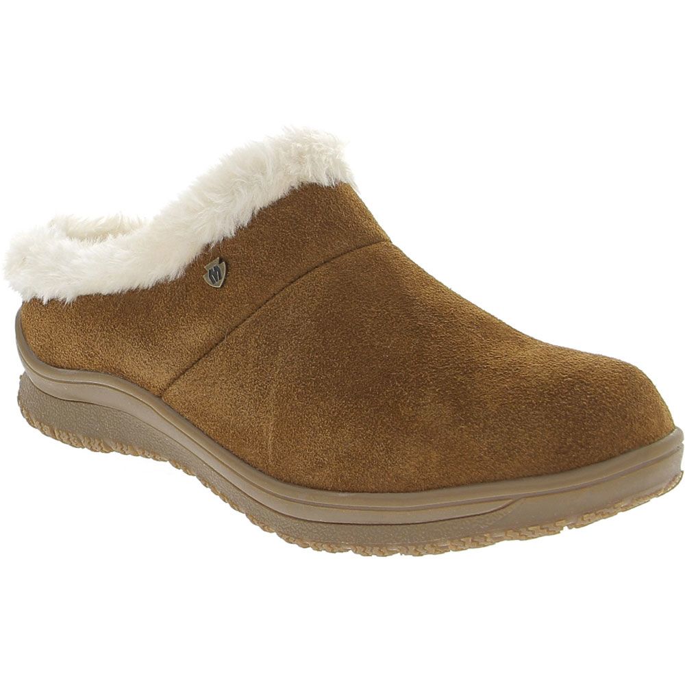 Minnetonka Emerson Slippers - Womens Dusty Brown