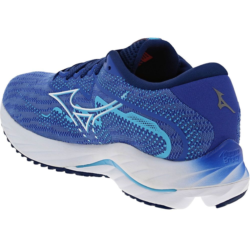 Mizuno Wave Rider 27 Running Shoes - Womens Ultramarine White Back View