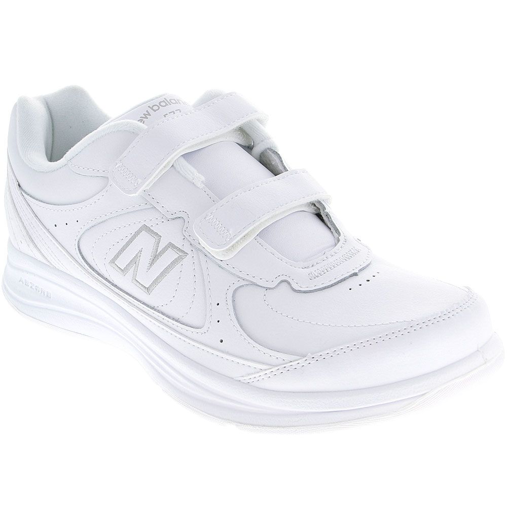 New Balance 577 Velcro Walking Shoes - Mens White