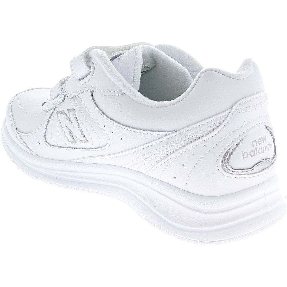 New Balance 577 Velcro Walking Shoes - Mens White Back View