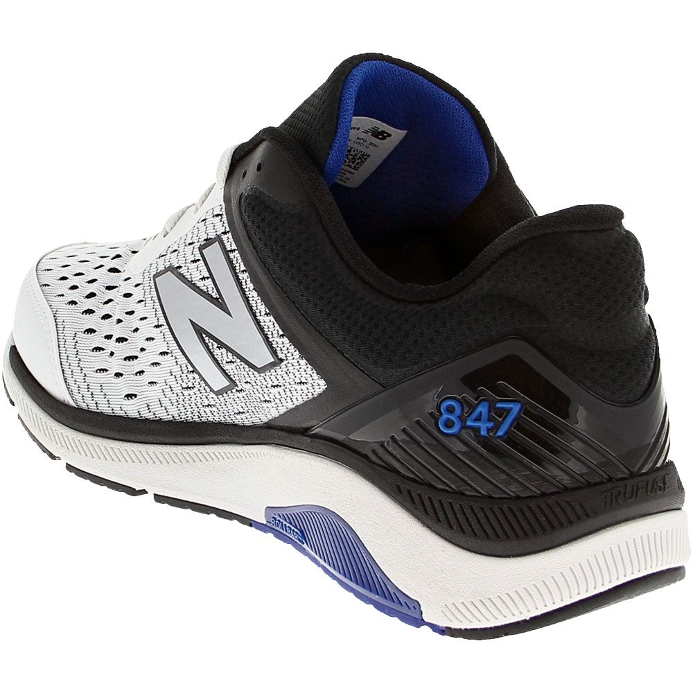 New Balance MW847 LW4 Walking Shoes - Mens Arctic Fox Black Team Royal Back View