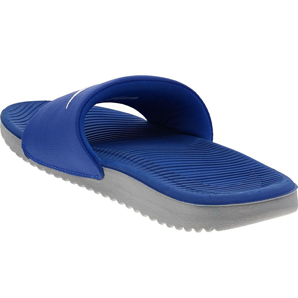 Nike Kawa Slide Kids Sandals Hyper Cobalt White Back View