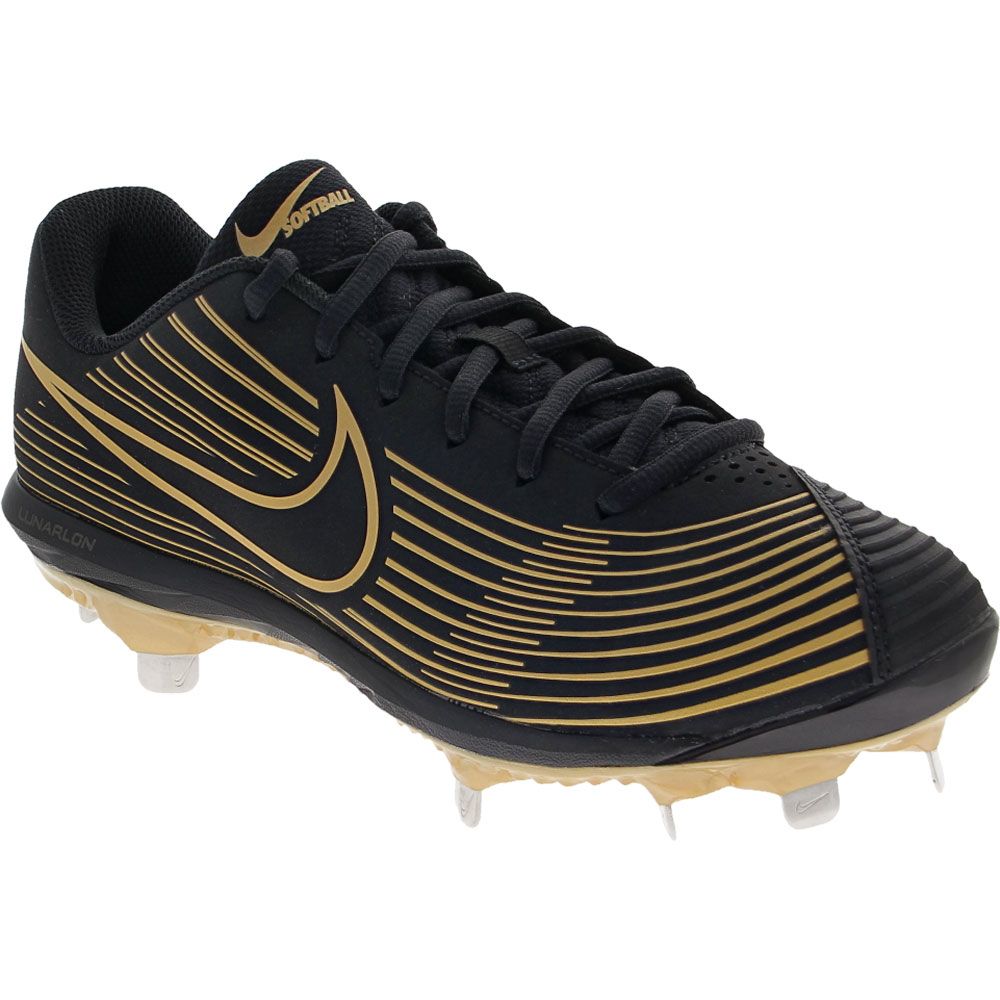 Nike Lunar Hyper Varsity FP Softball Cleats - Womens Black Black Metallic Gold