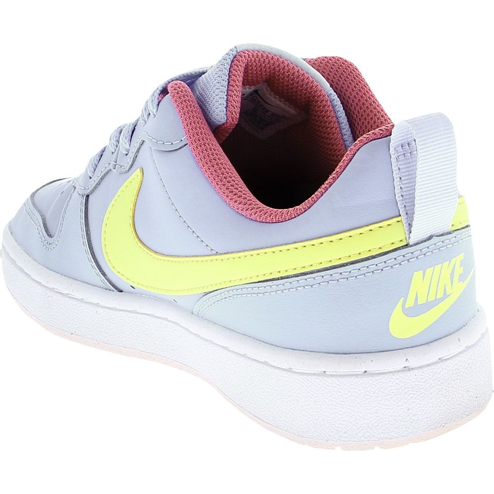 Nike Court Borough Low 2 Basketball - Boys | Girls Cobalt Pink Lemon Back View