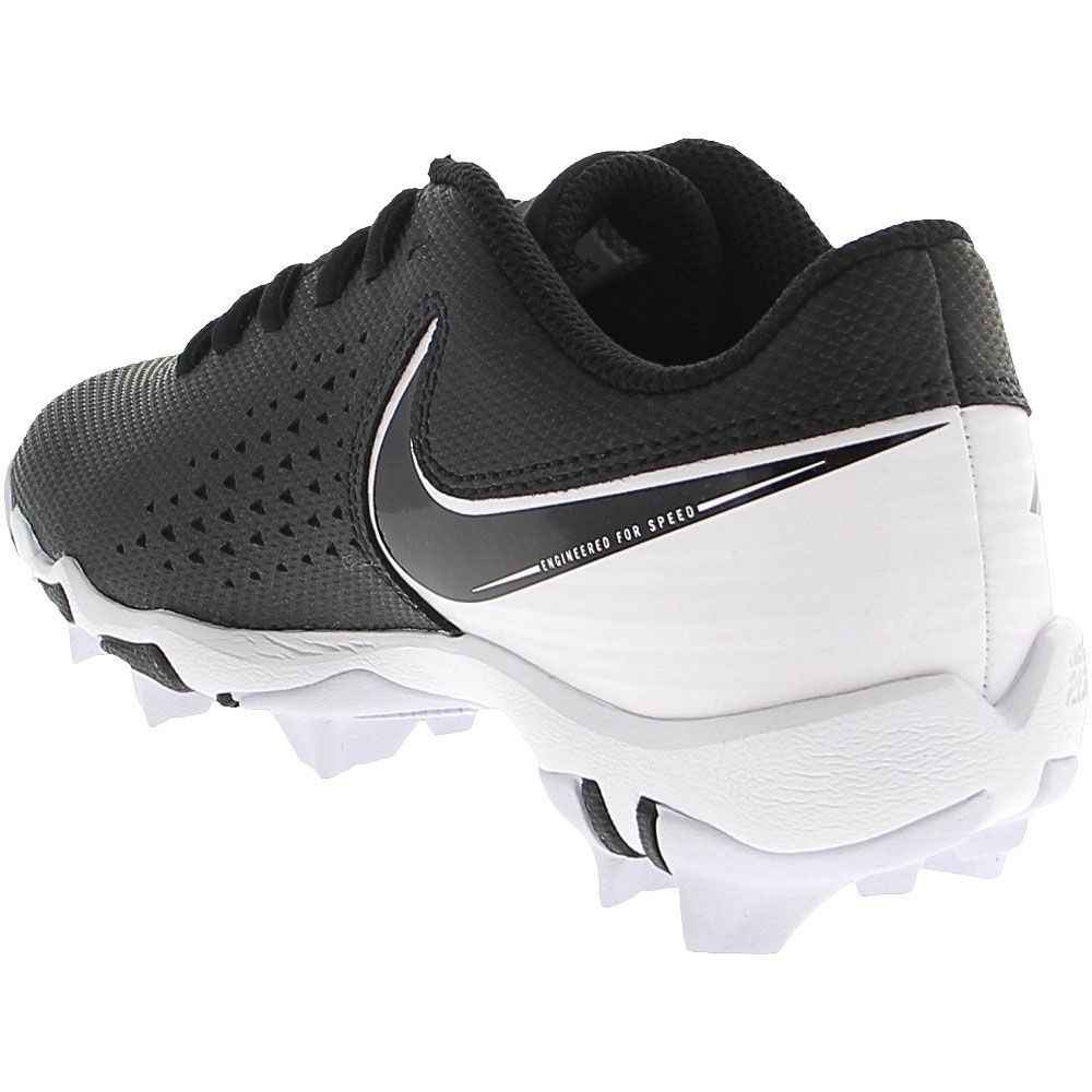 Nike Vapor Edge Shark Football Cleats - Boys Black Black White Back View