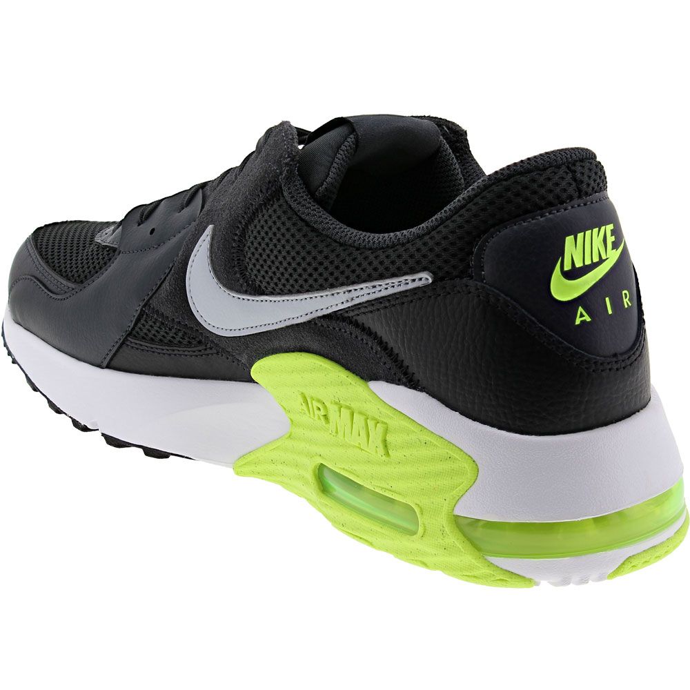 Nike Air Max Excee Lifestyle Shoes - Mens Black White Volt Back View
