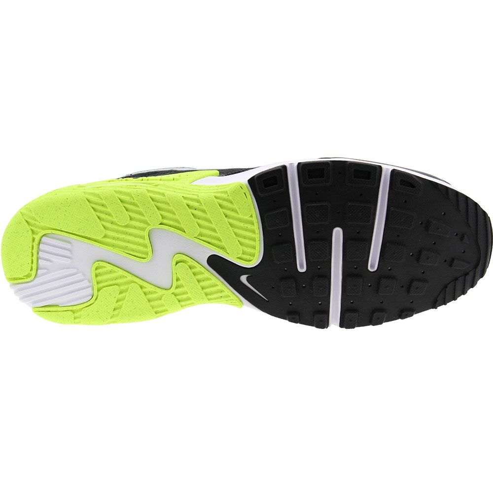 Nike Air Max Excee Lifestyle Shoes - Mens Black White Volt Sole View