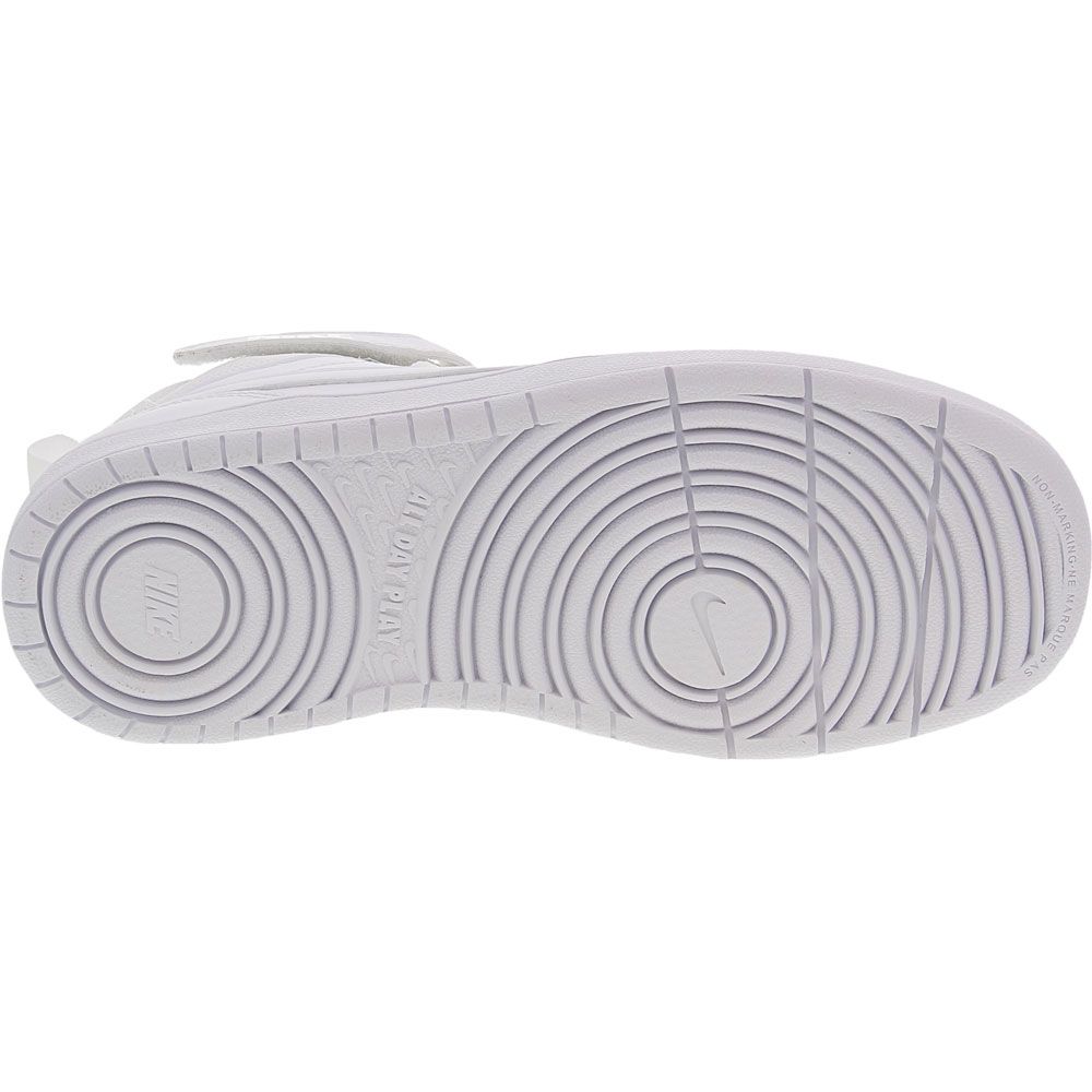 Nike Court Borough Mid 2 Basketball - Boys | Girls White Sole View