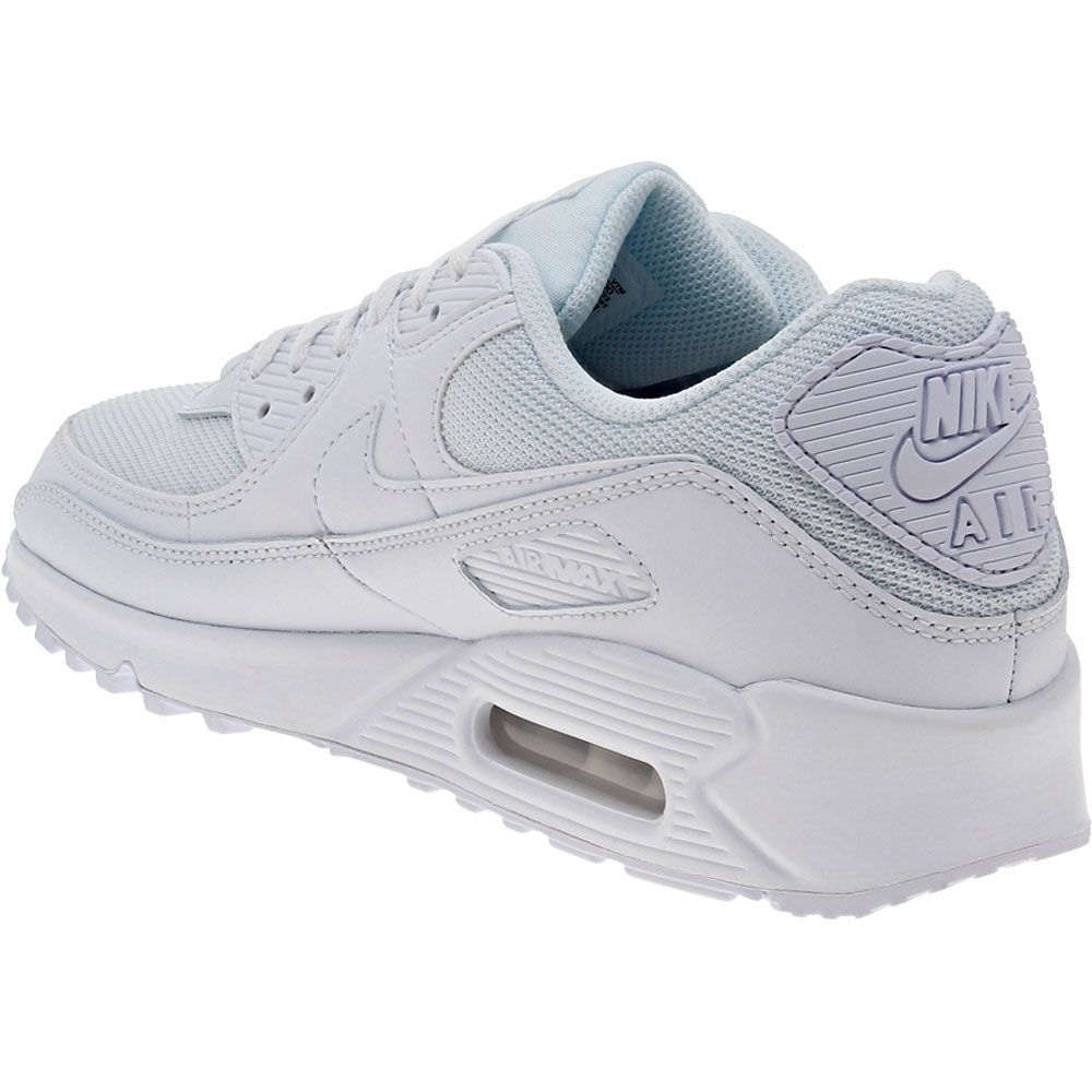 Nike Air Max 90 Running Shoes - Mens White Back View