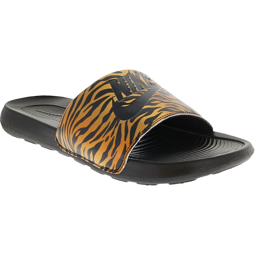 Nike Victori One Water Sandals - Womens Black Cheetah Print