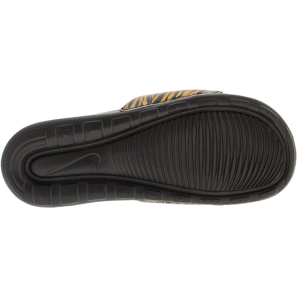 Nike Victori One Water Sandals - Womens Black Cheetah Print Sole View