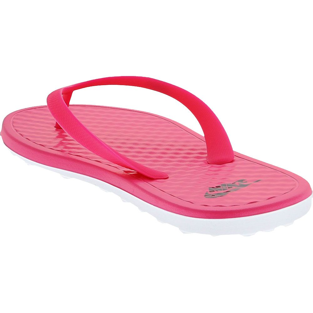 Nike On Deck Womens Flip Flop Sandals - Womens Pink White Back View