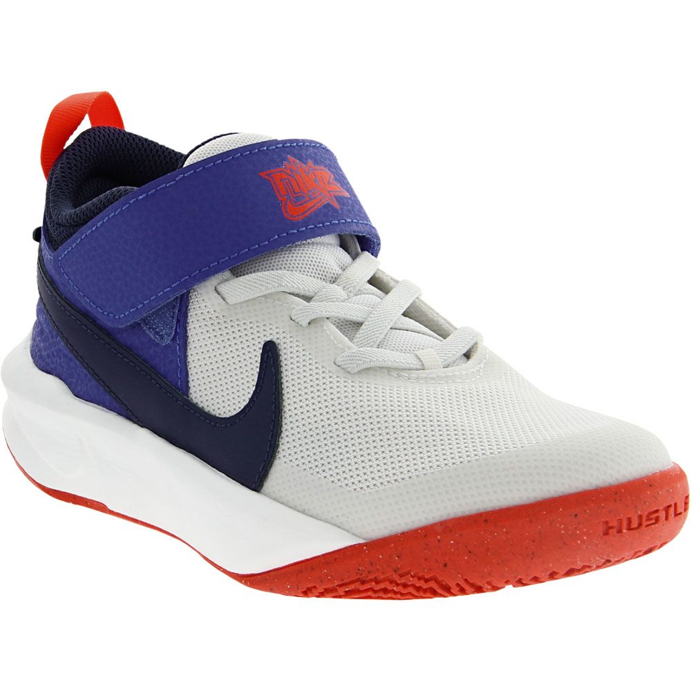 Nike Team Hustle D 10 Ps Basketball - Boys | Girls White Game Royal